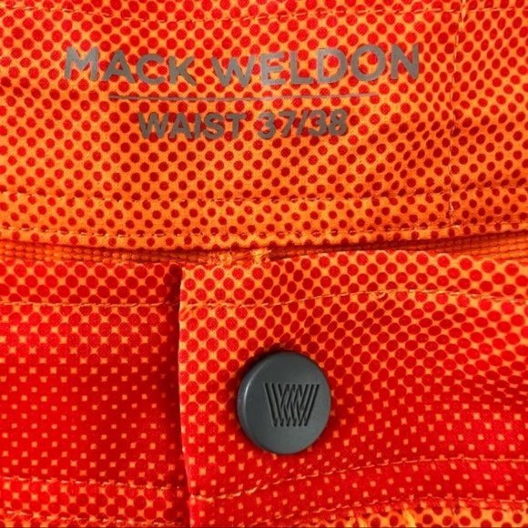 Mack Weldon Orange Swim Board Shorts - Picture 7 of 9